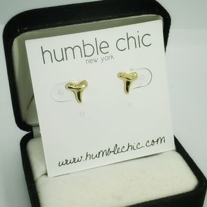 Humble Chic Shark Tooth Stud Earrings (G)